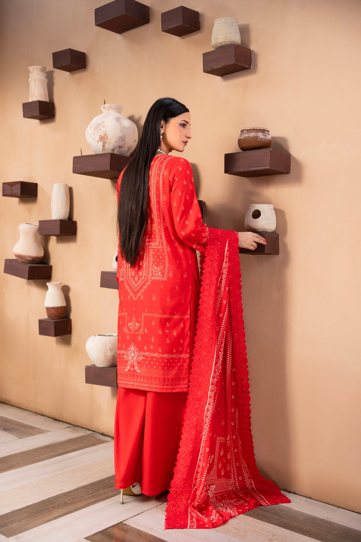BIN NAEEM Royal Embroidery Vol-03 | 3 Piece Unstitched Cambric Suit