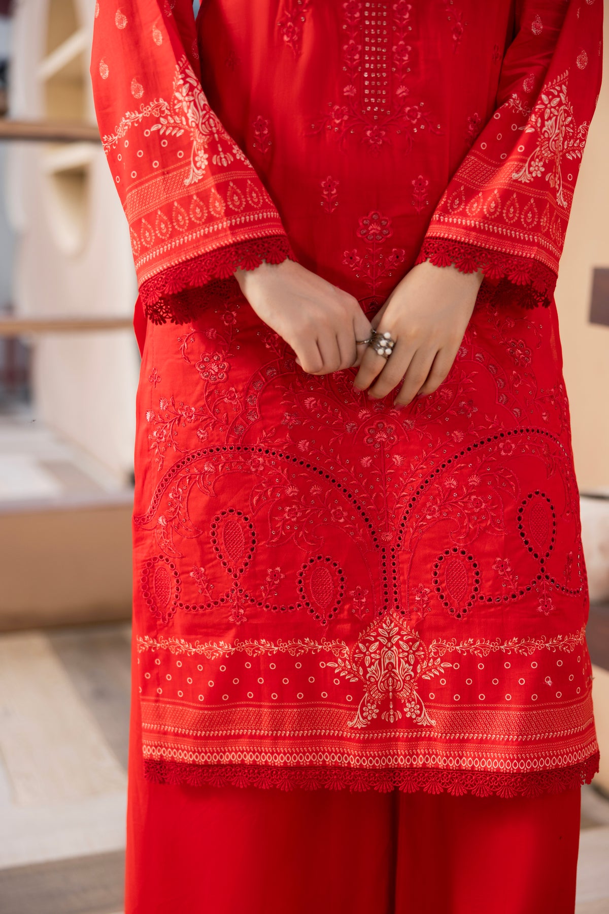 BIN NAEEM Royal Embroidery Vol-03 | 3 Piece Unstitched Cambric Suit