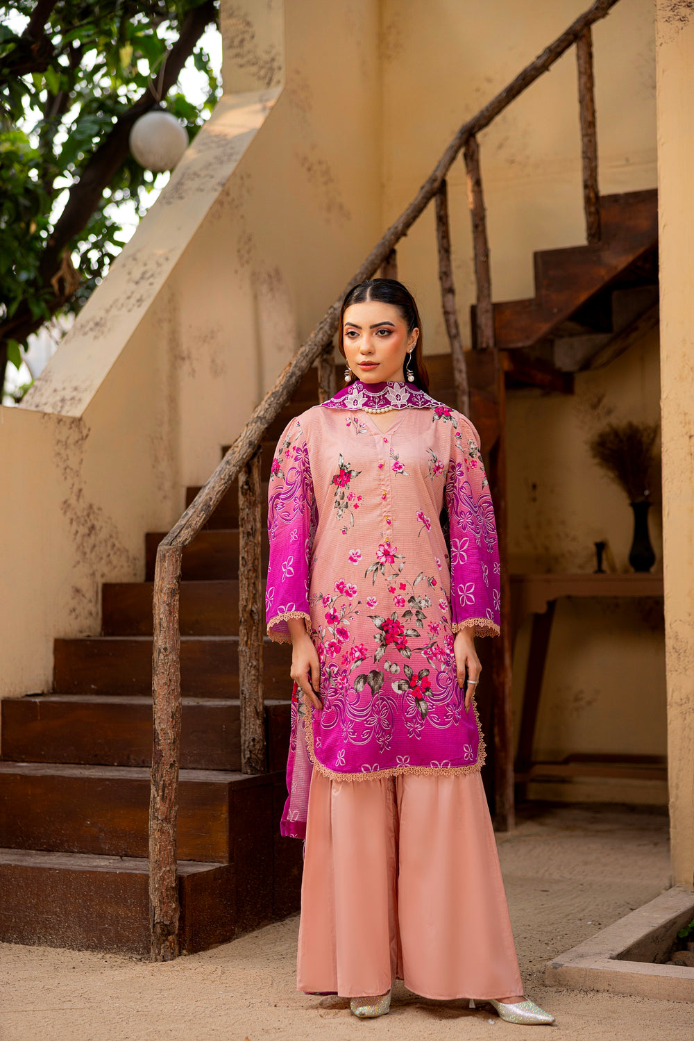 3 PIECE - EMBROIDERED UNSTITCHED LAWN SUIT
