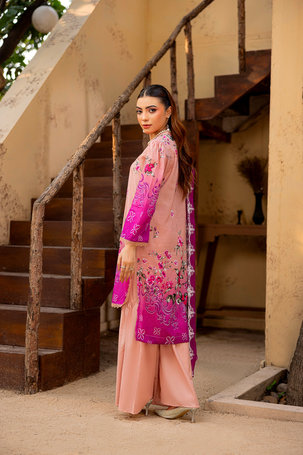 3 PIECE - EMBROIDERED UNSTITCHED LAWN SUIT