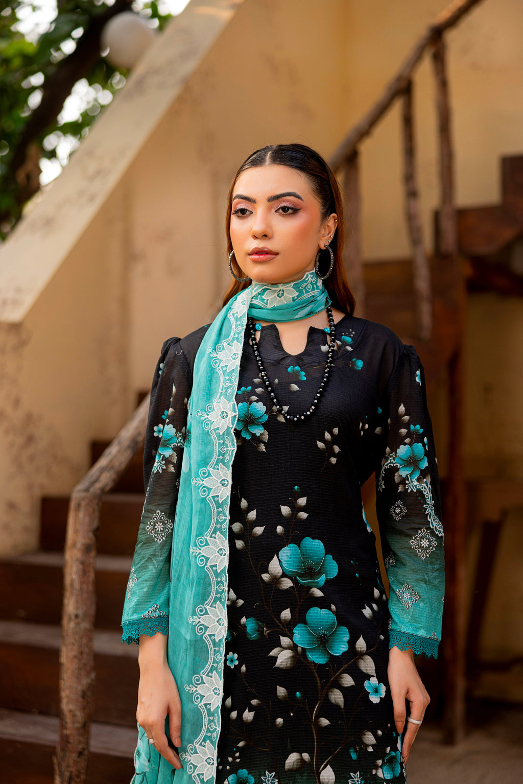 3 PIECE - EMBROIDERED UNSTITCHED LAWN SUIT