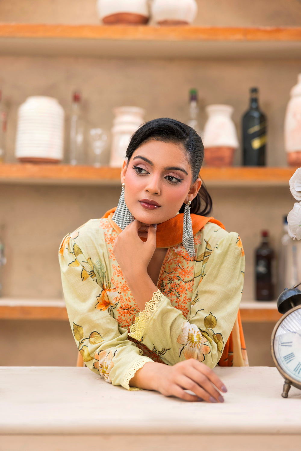 3 PIECE - UNSTITCHED EMBROIDERED LAWN SUIT
