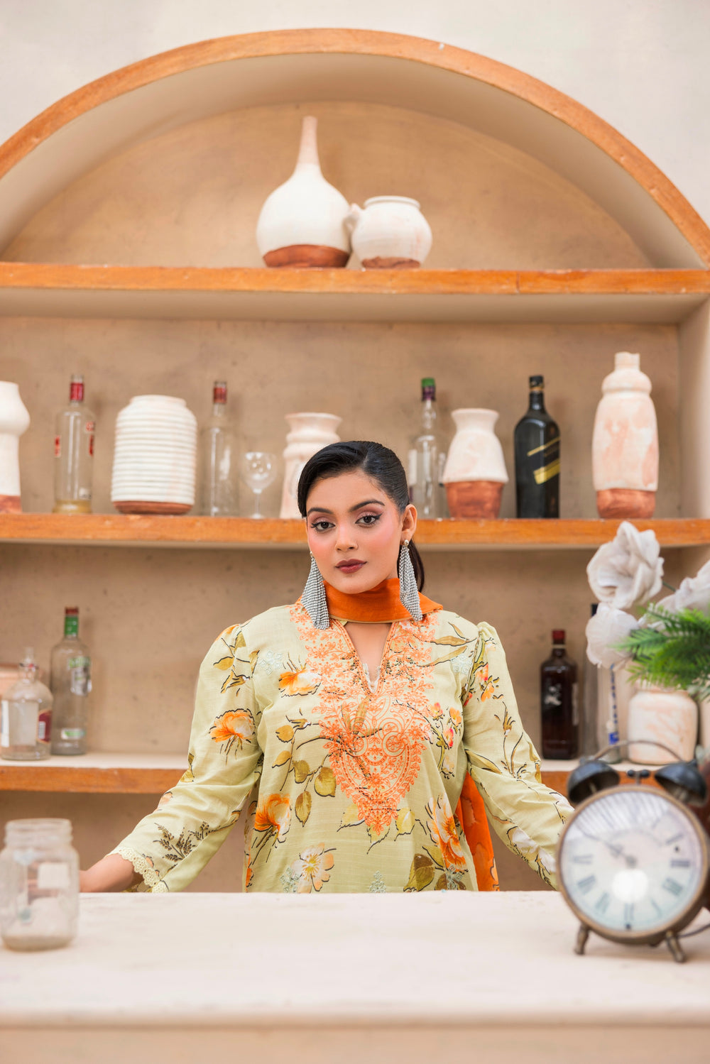 3 PIECE - UNSTITCHED EMBROIDERED LAWN SUIT