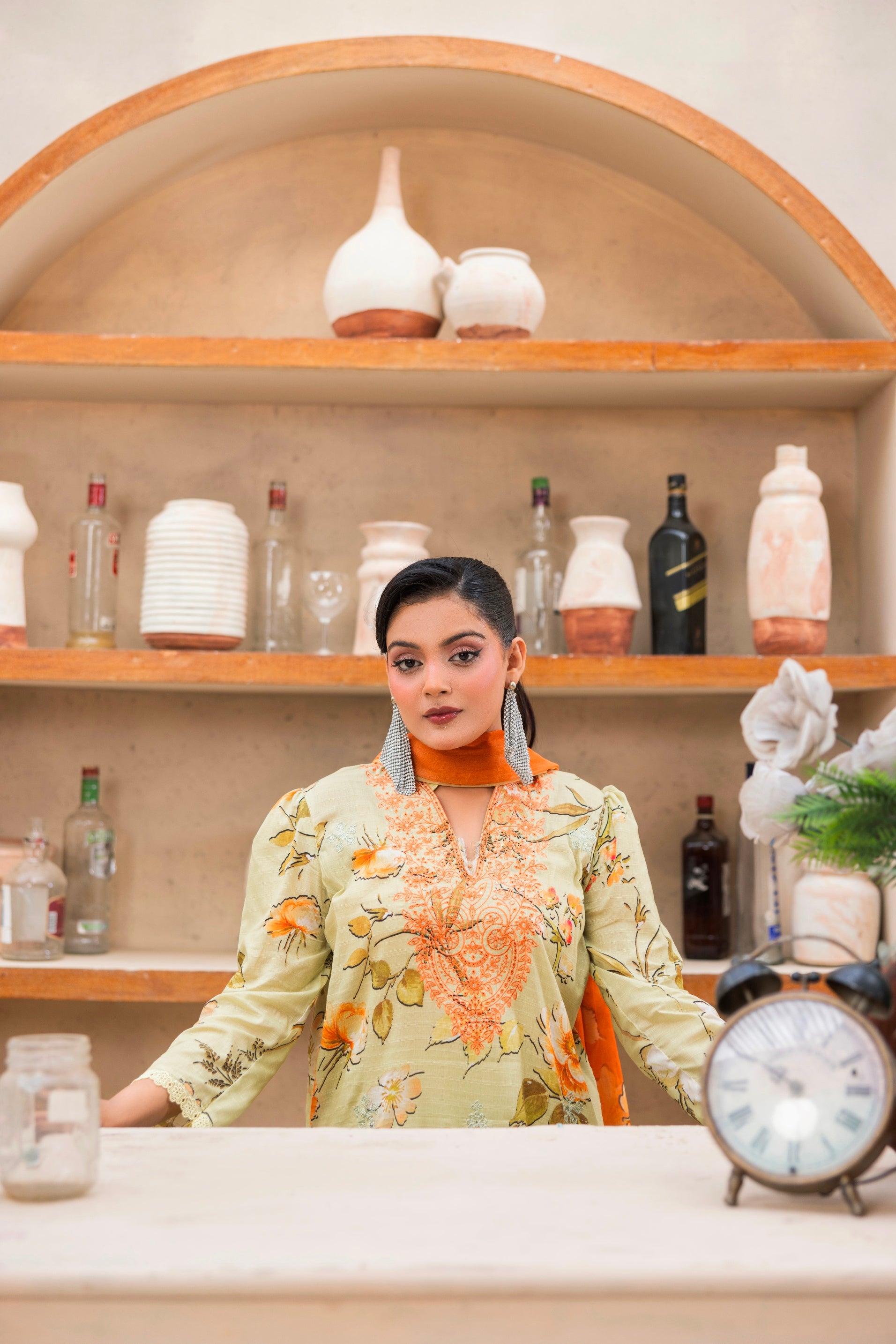 3 PIECE - UNSTITCHED EMBROIDERED LAWN SUIT