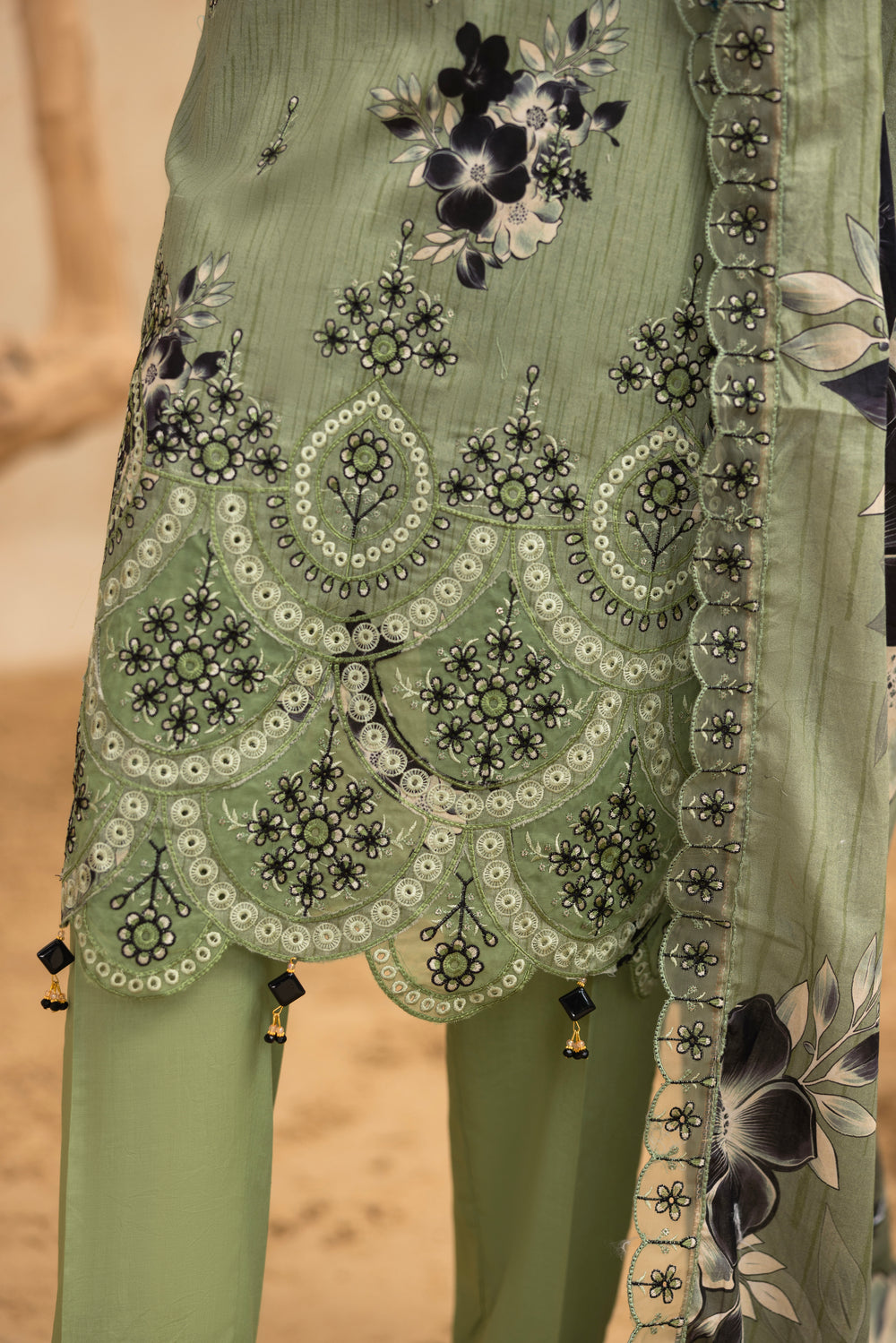 BIN NAEEM Royal Embroidery Vol-02 | 3 Piece Unstitched Cambric Suit