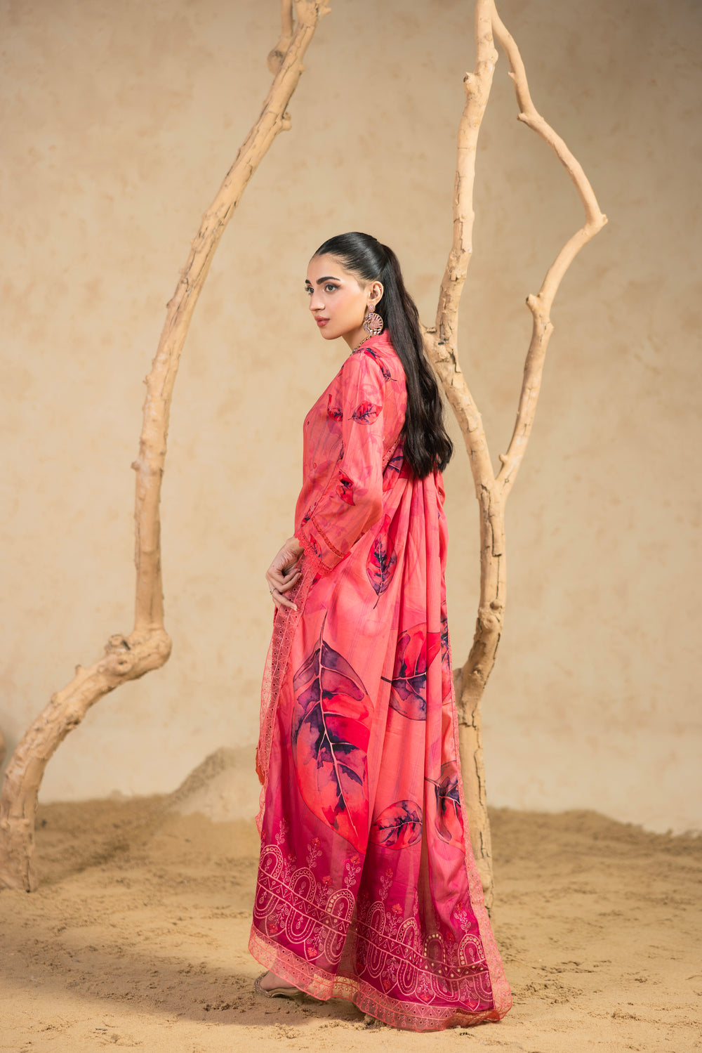 BIN NAEEM Royal Embroidery Vol-02 | 3 Piece Unstitched Cambric Suit