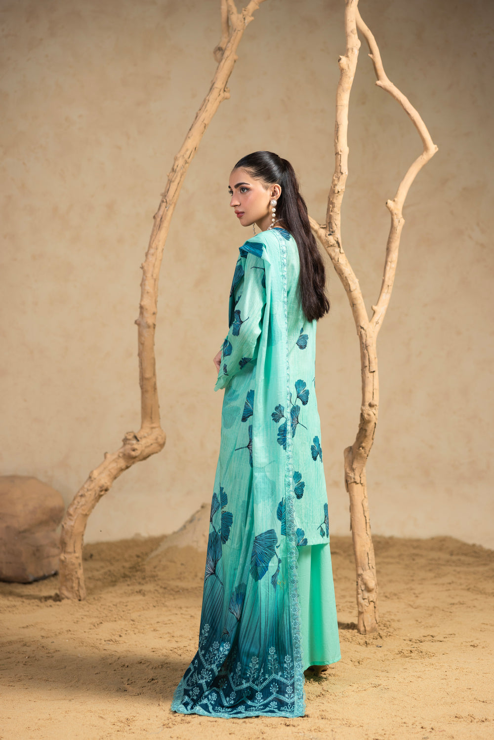 BIN NAEEM Royal Embroidery Vol-02 | 3 Piece Unstitched Cambric Suit