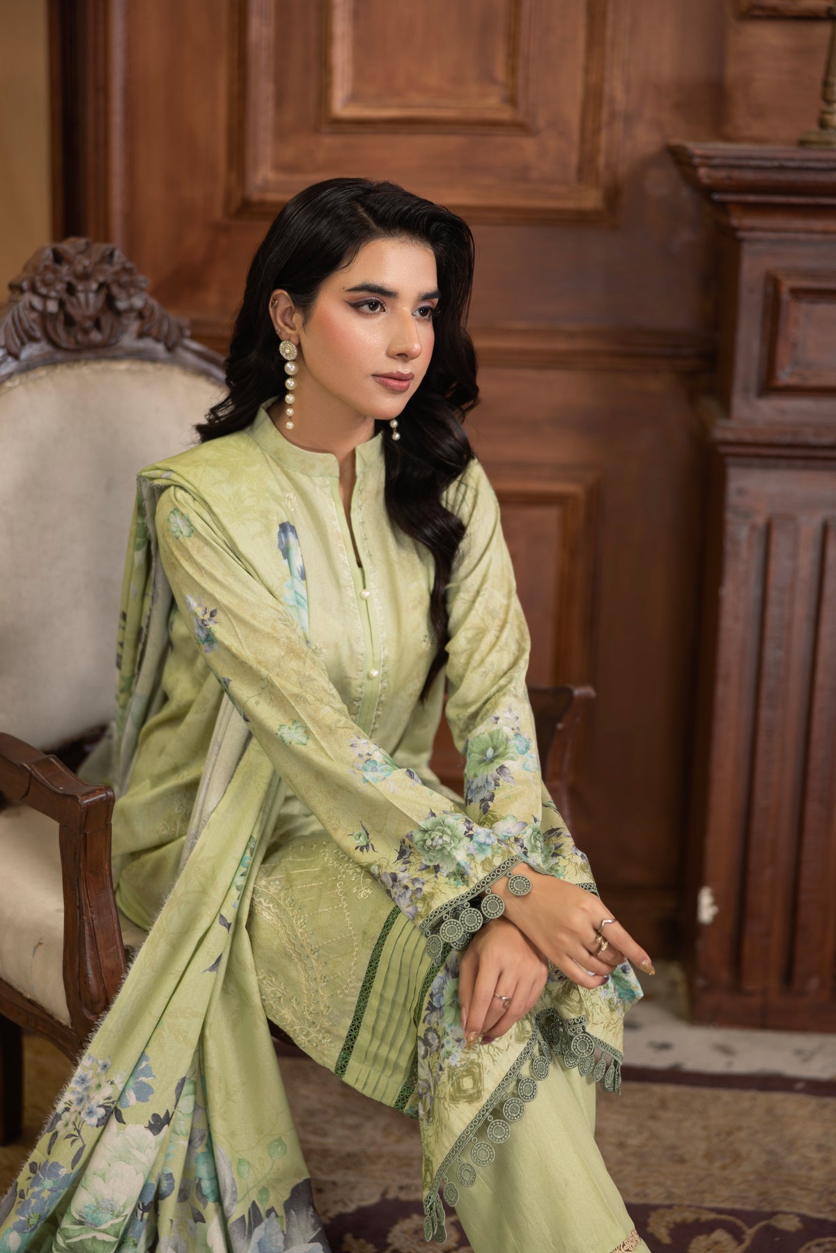 AZURA Karandi Embroidery Vol-05 | 3 Piece Unstitched Karandi Suit