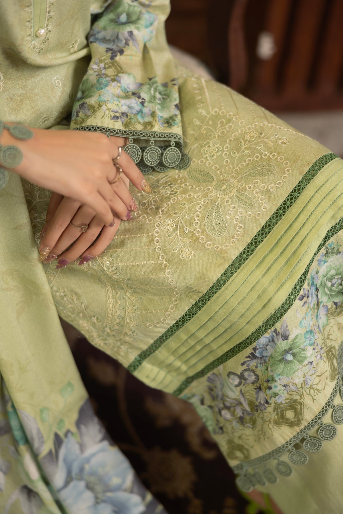 AZURA Karandi Embroidery Vol-05 | 3 Piece Unstitched Karandi Suit
