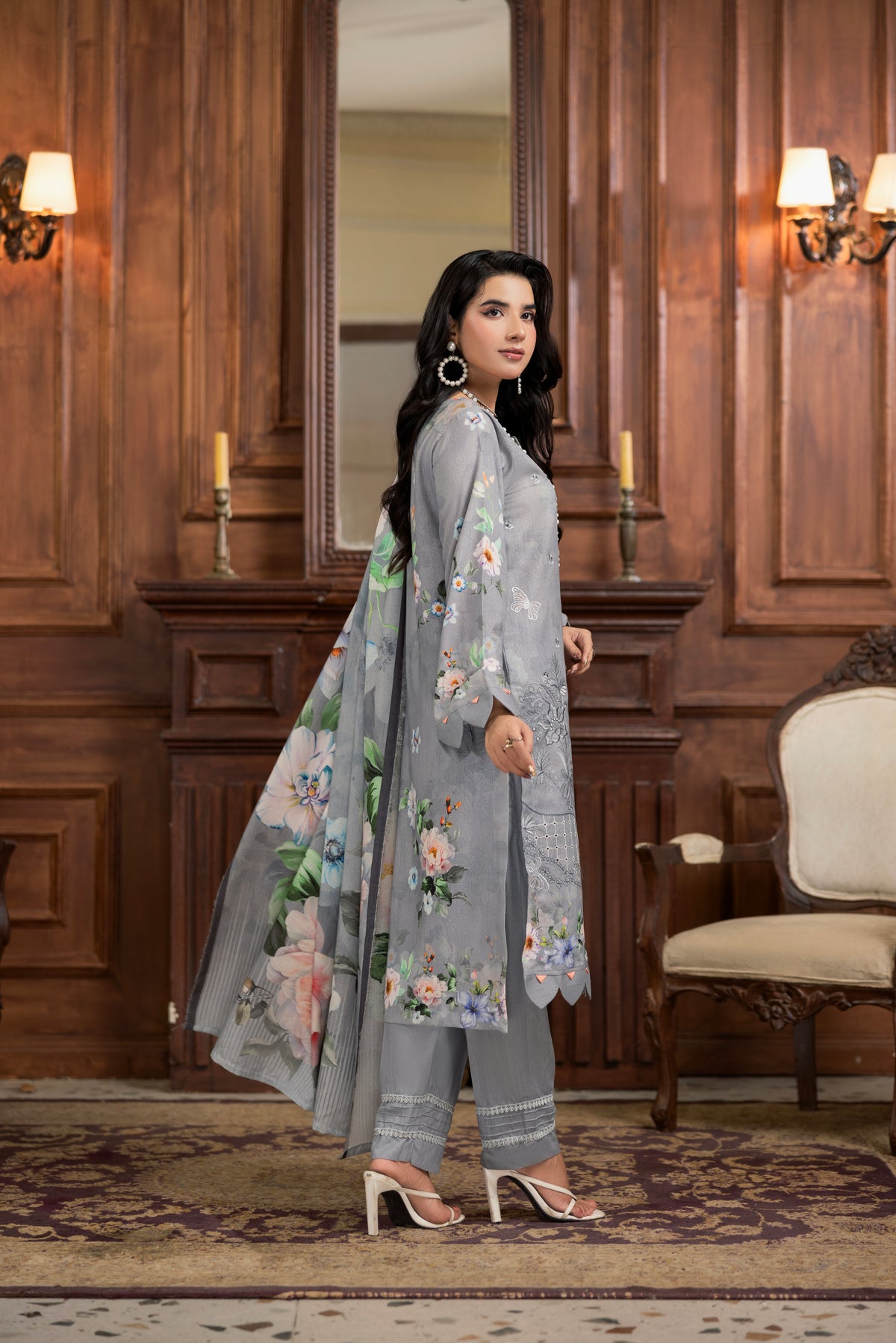 AZURA Karandi Embroidery Vol-05 | 3 Piece Unstitched Karandi Suit