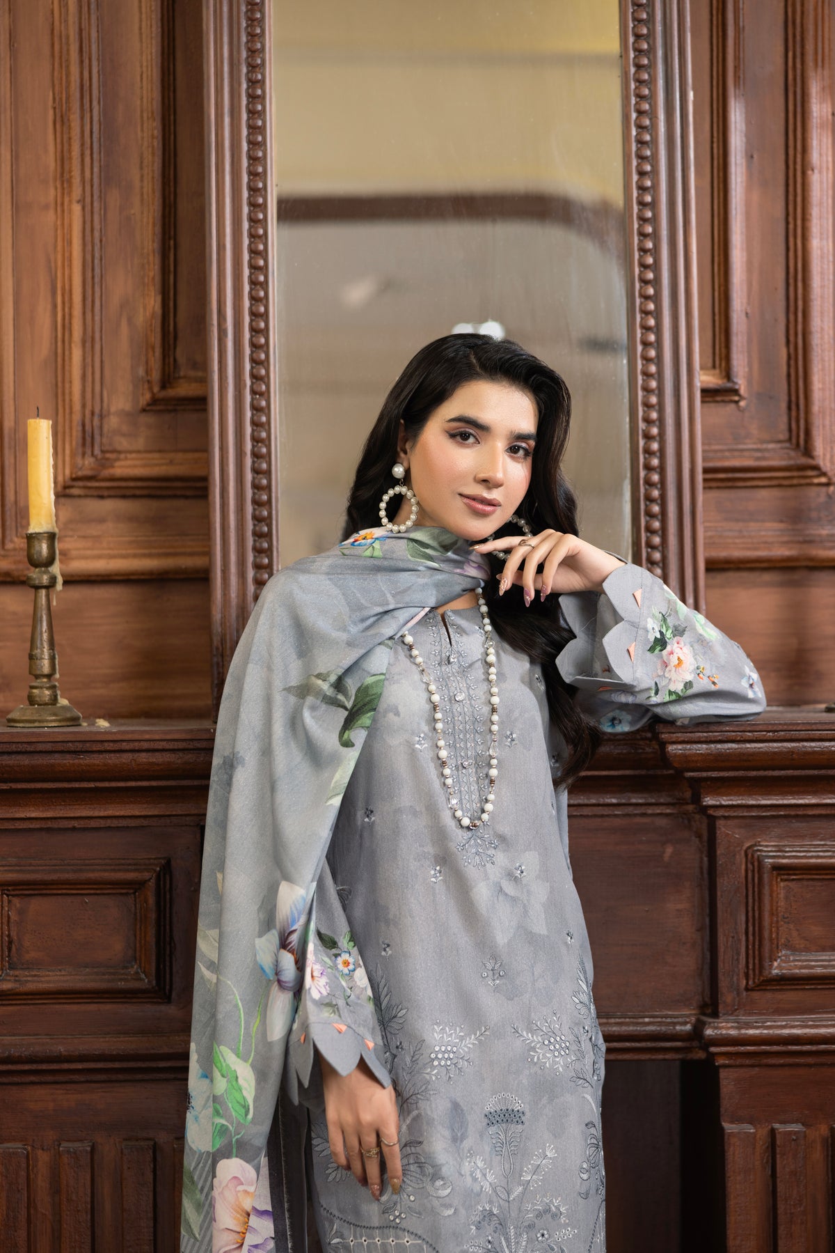 AZURA Karandi Embroidery Vol-05 | 3 Piece Unstitched Karandi Suit