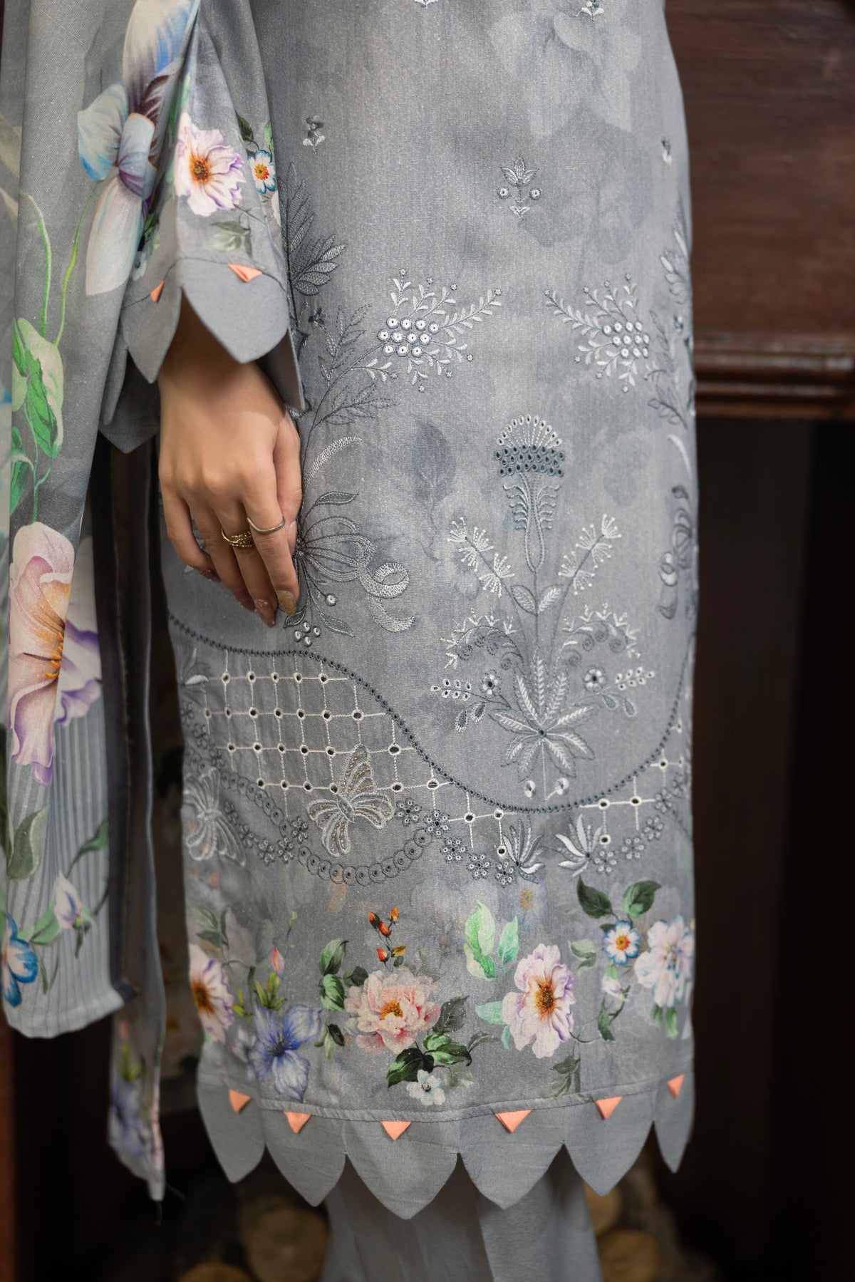 AZURA Karandi Embroidery Vol-05 | 3 Piece Unstitched Karandi Suit