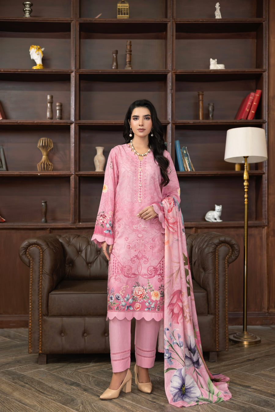 AZURA Karandi Embroidery Vol-05 | 3 Piece Unstitched Karandi Suit