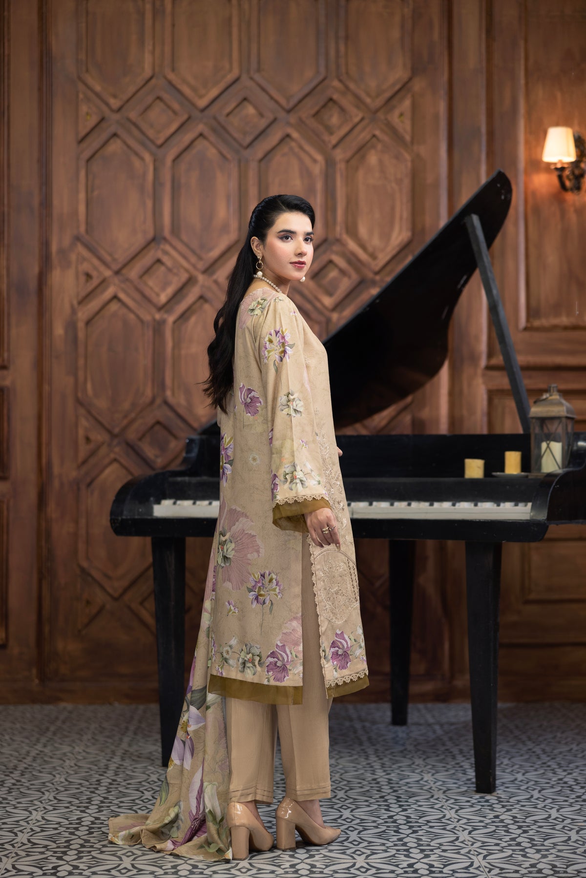 AZURA Karandi Embroidery Vol-05 | 3 Piece Unstitched Karandi Suit