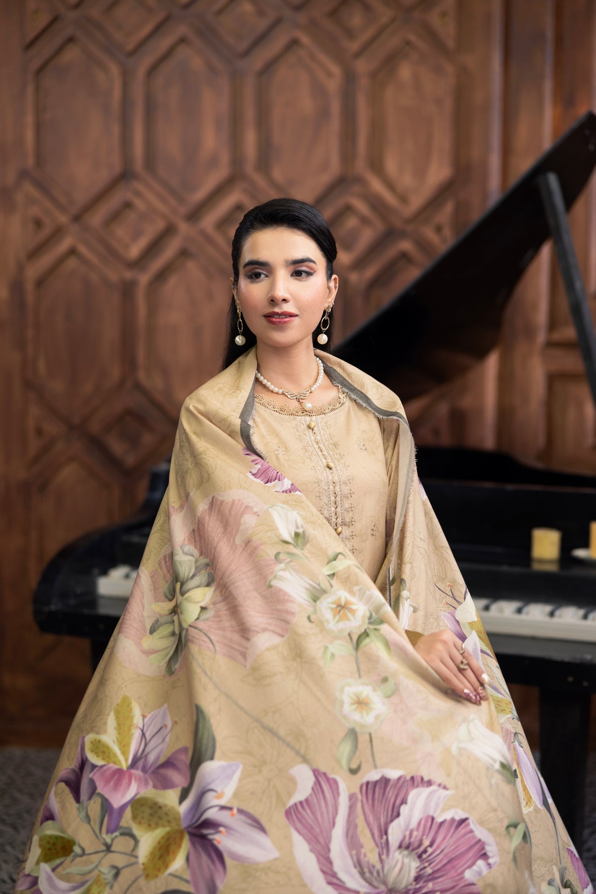 AZURA Karandi Embroidery Vol-05 | 3 Piece Unstitched Karandi Suit