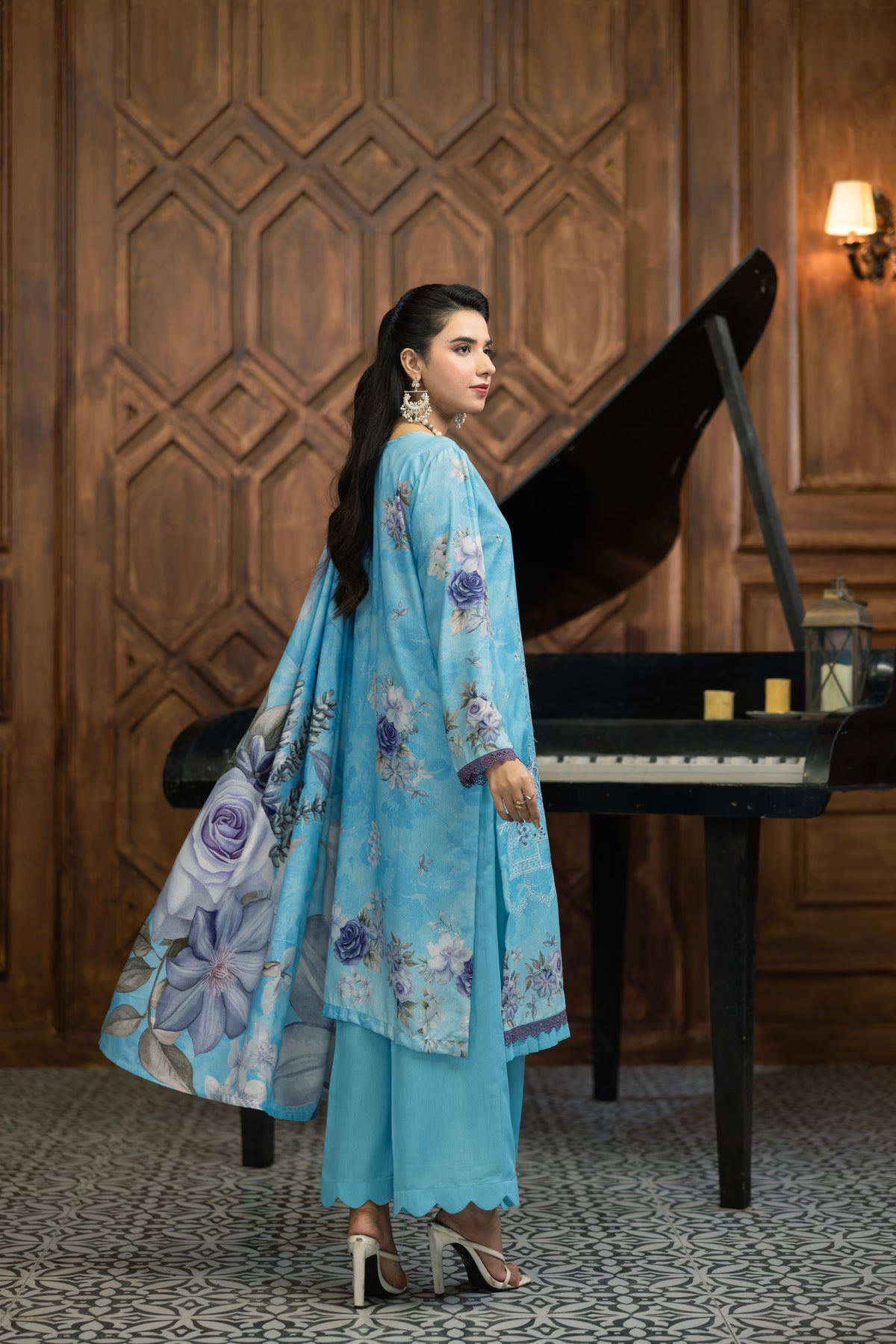 AZURA Karandi Embroidery Vol-05 | 3 Piece Unstitched Karandi Suit