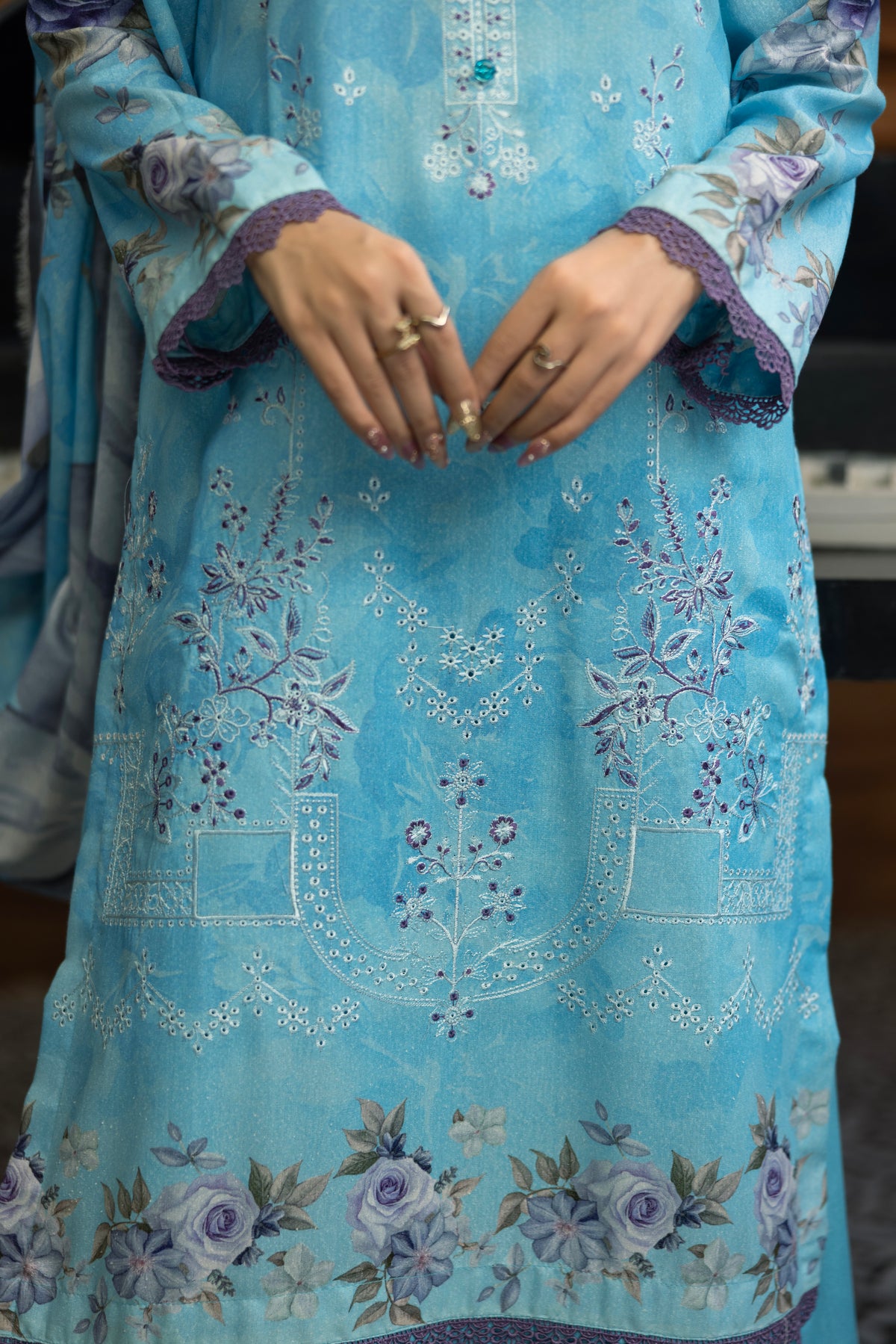 AZURA Karandi Embroidery Vol-05 | 3 Piece Unstitched Karandi Suit