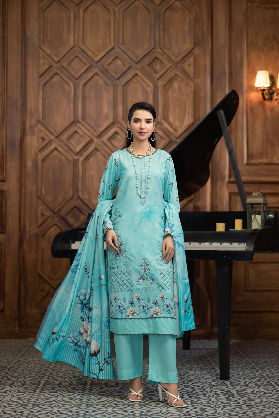 AZURA Karandi Embroidery Vol-05 | 3 Piece Unstitched Karandi Suit
