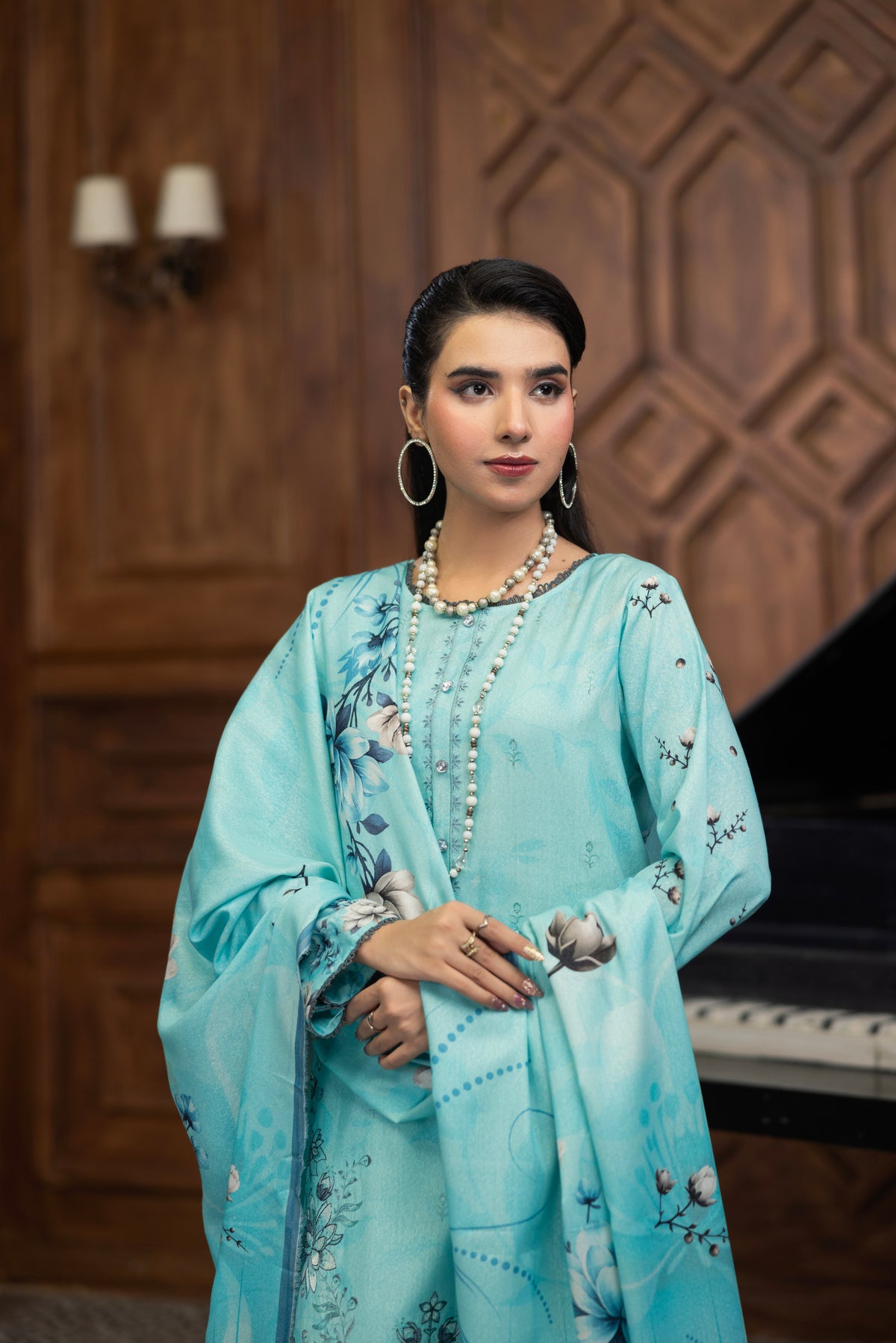 AZURA Karandi Embroidery Vol-05 | 3 Piece Unstitched Karandi Suit