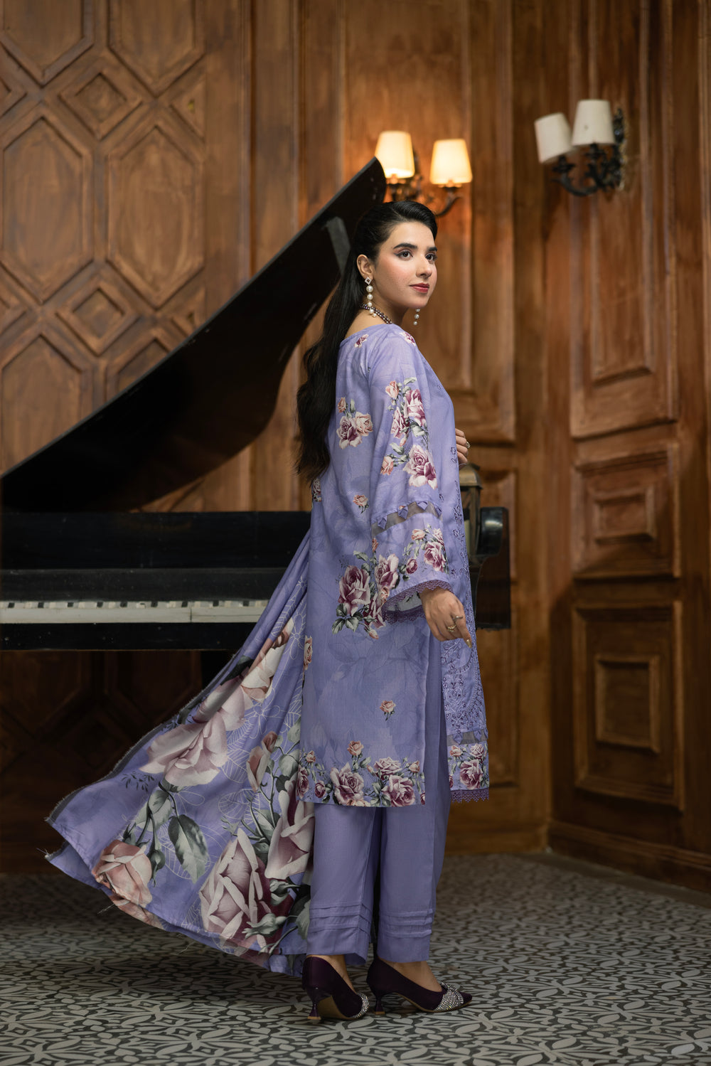 AZURA Karandi Embroidery Vol-05 | 3 Piece Unstitched Karandi Suit