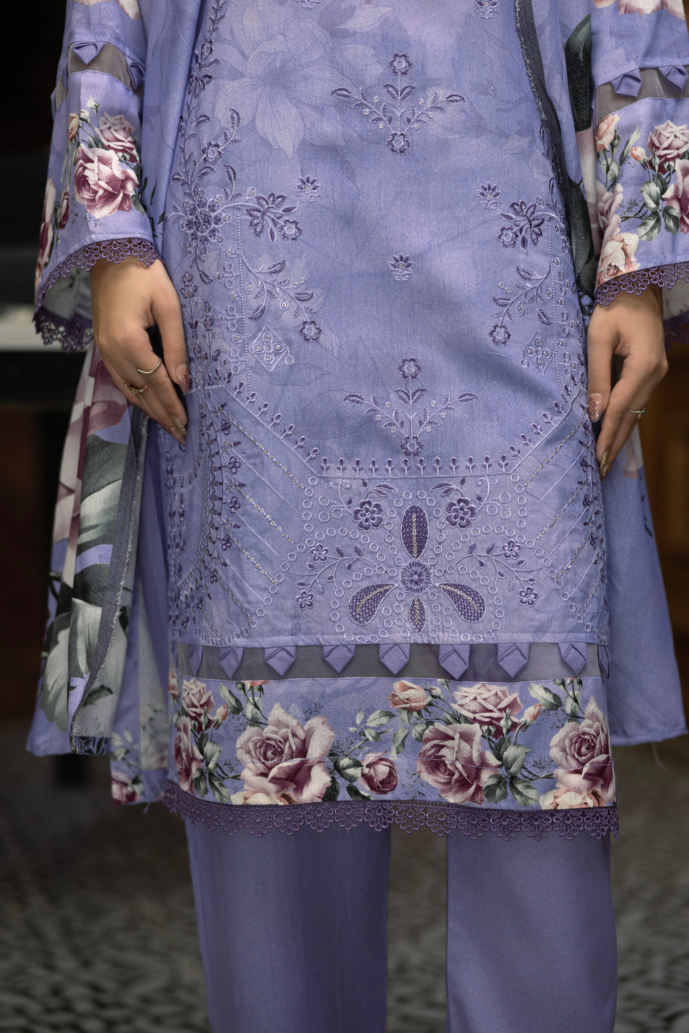 AZURA Karandi Embroidery Vol-05 | 3 Piece Unstitched Karandi Suit
