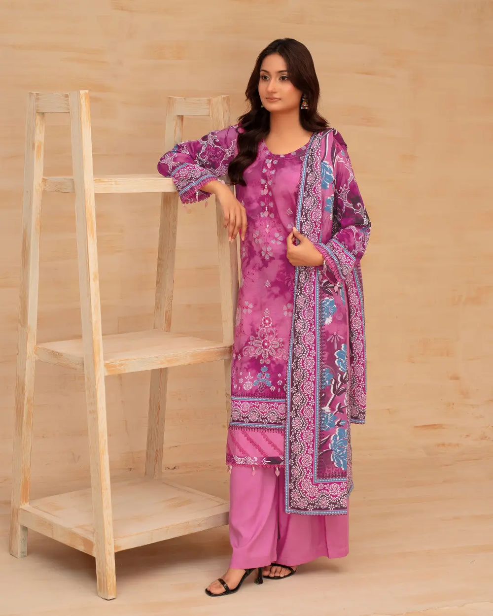 Batik Embroidered 3-Piece