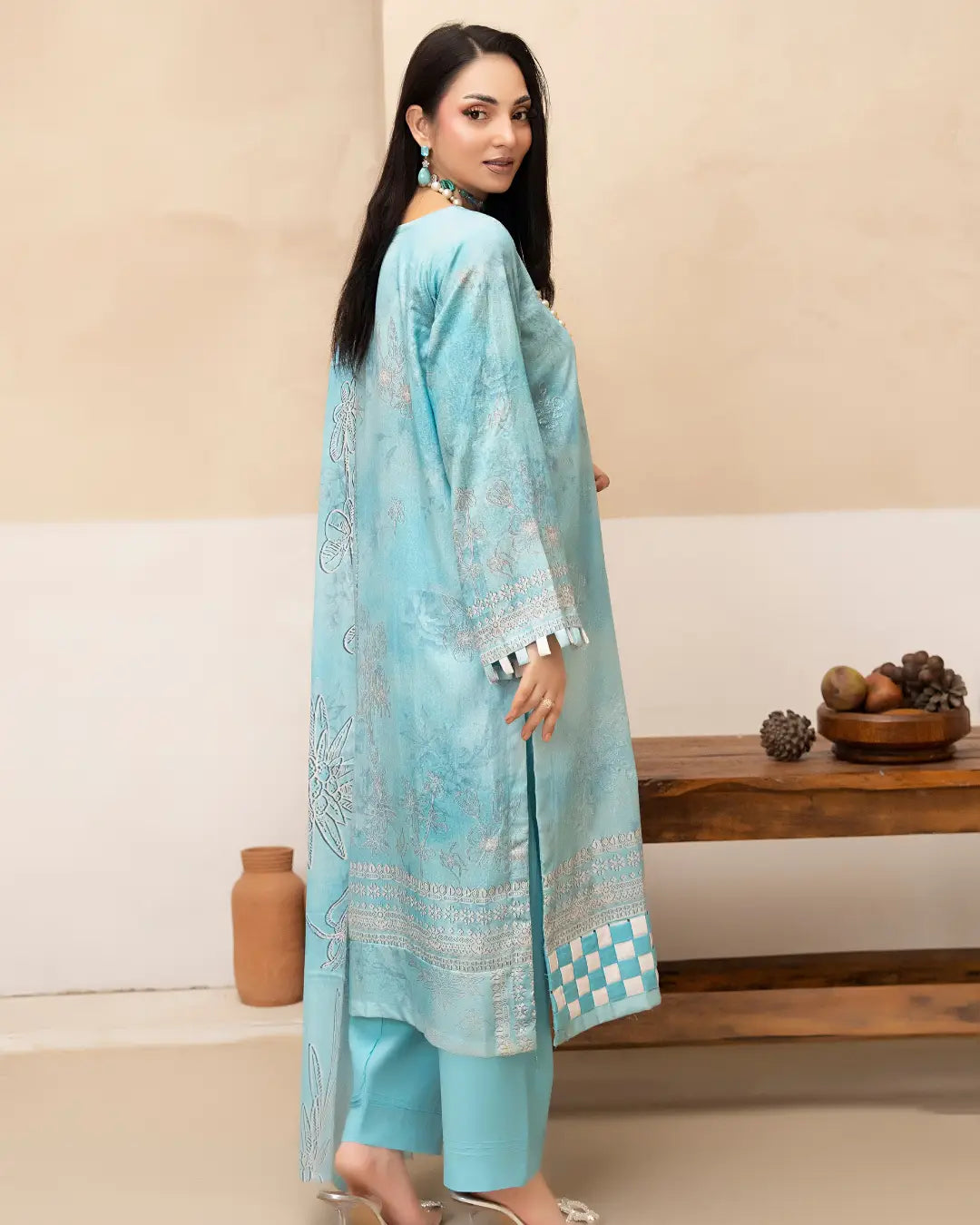 Azura Karandi Embroided 3-Piece