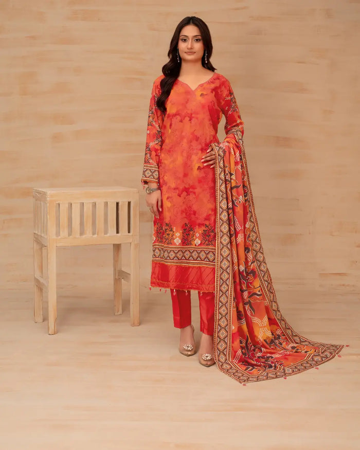 Batik Embroidered 3-Piece