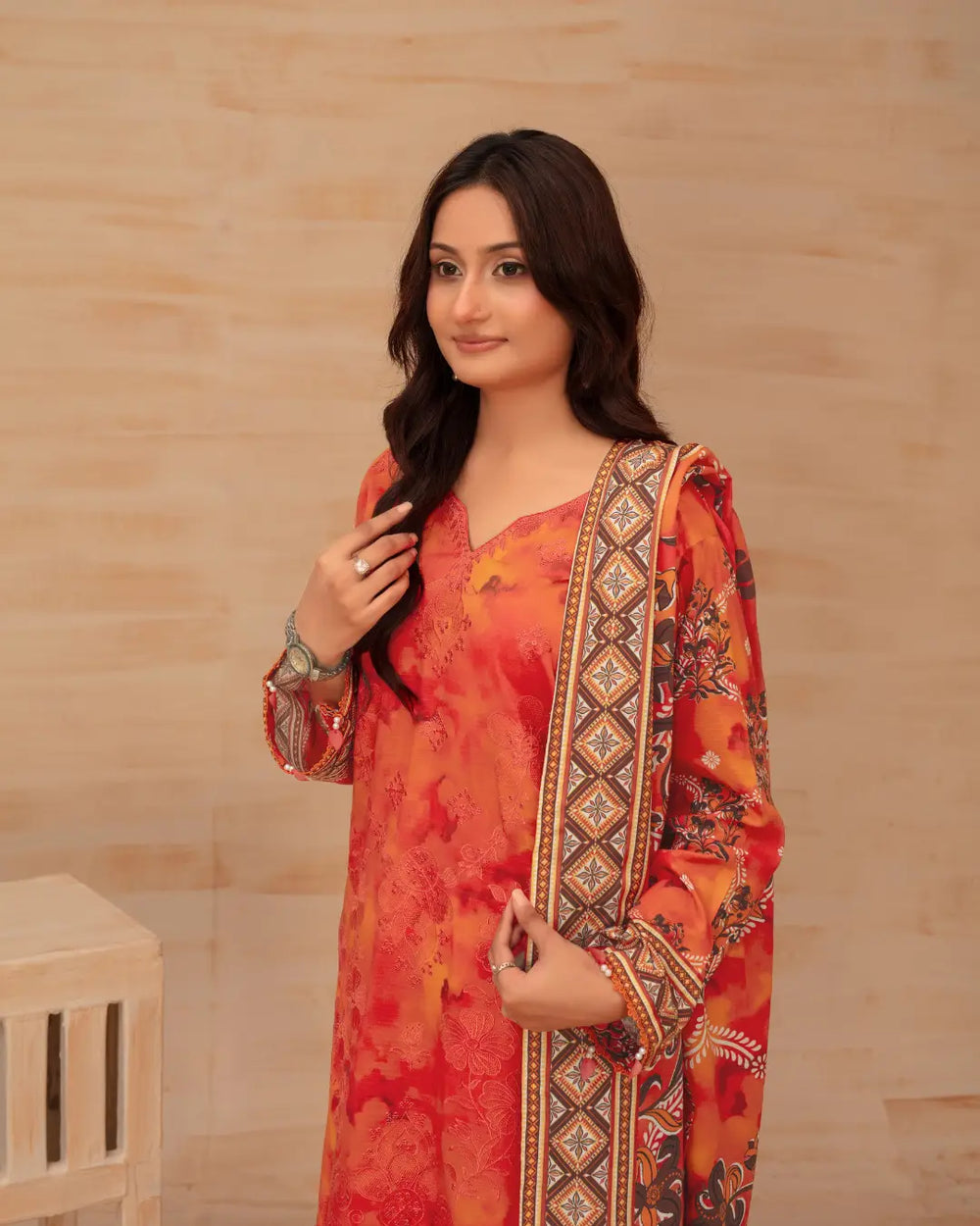 Batik Embroidered 3-Piece