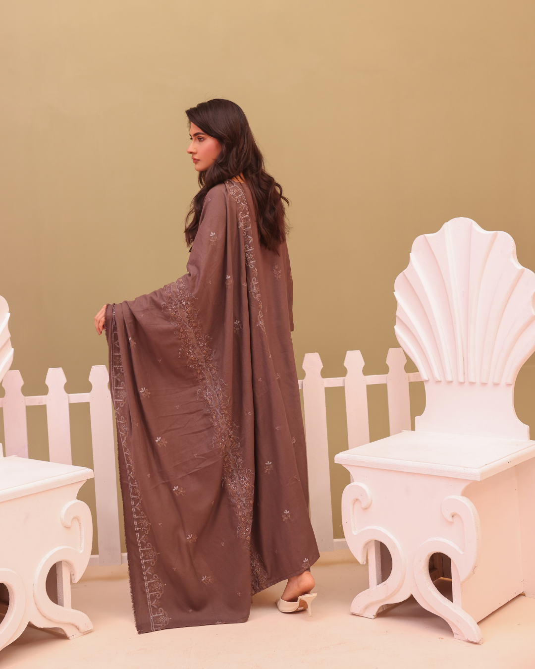 SHEEN LUXE 3PC EMBROIDERED WITH READY TO WEAR DUPATTA
