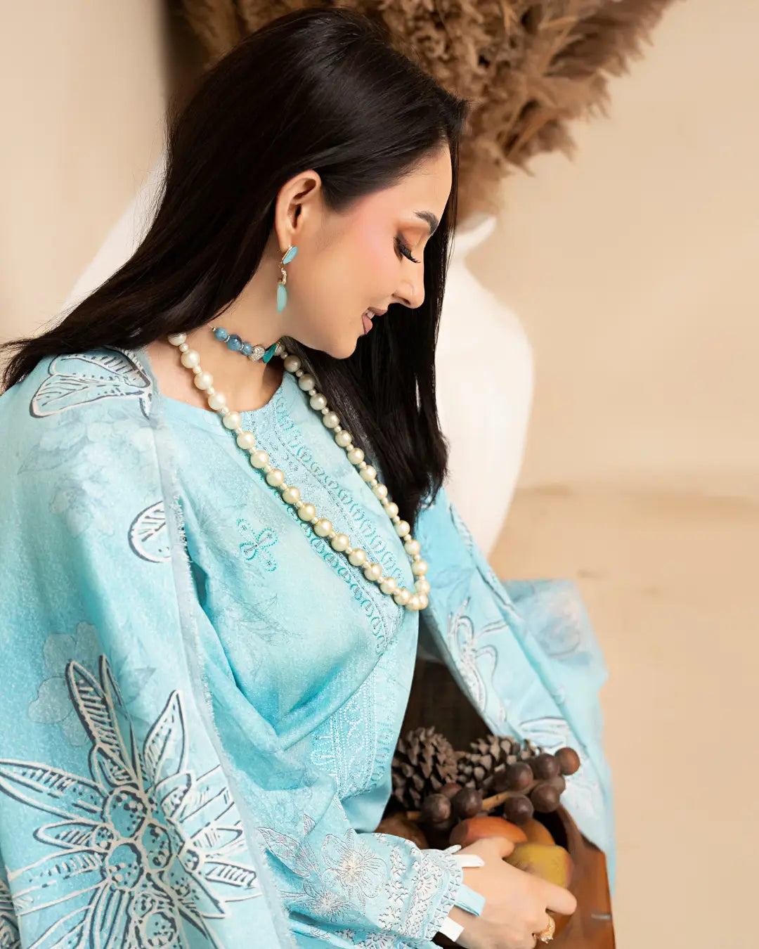 Azura Karandi Embroided 3-Piece
