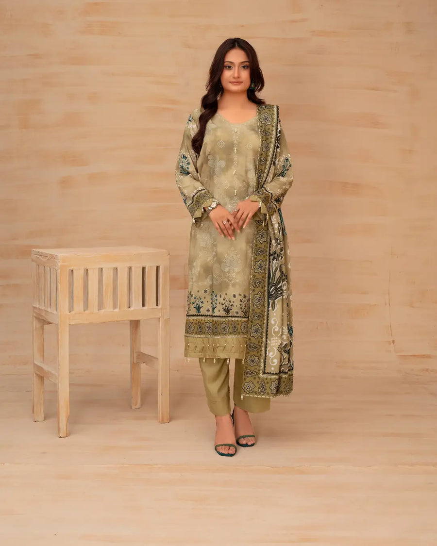 Batik Embroidered 3-Piece