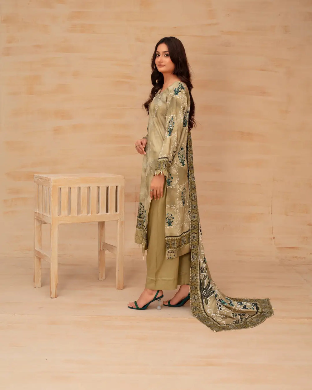Batik Embroidered 3-Piece