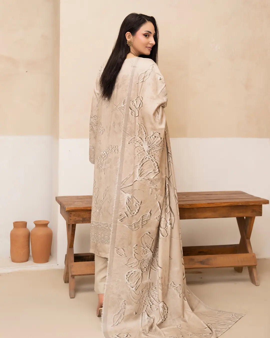 Azura Karandi Embroided 3-Piece