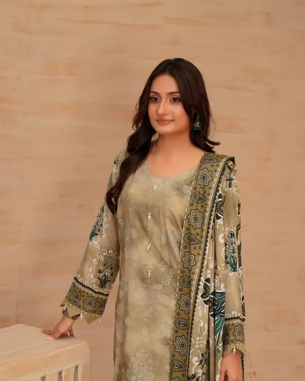 Batik Embroidered 3-Piece