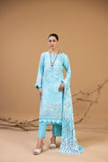 3 PIECE - UNSTITCHED EMBROIDERED KARANDI SUIT