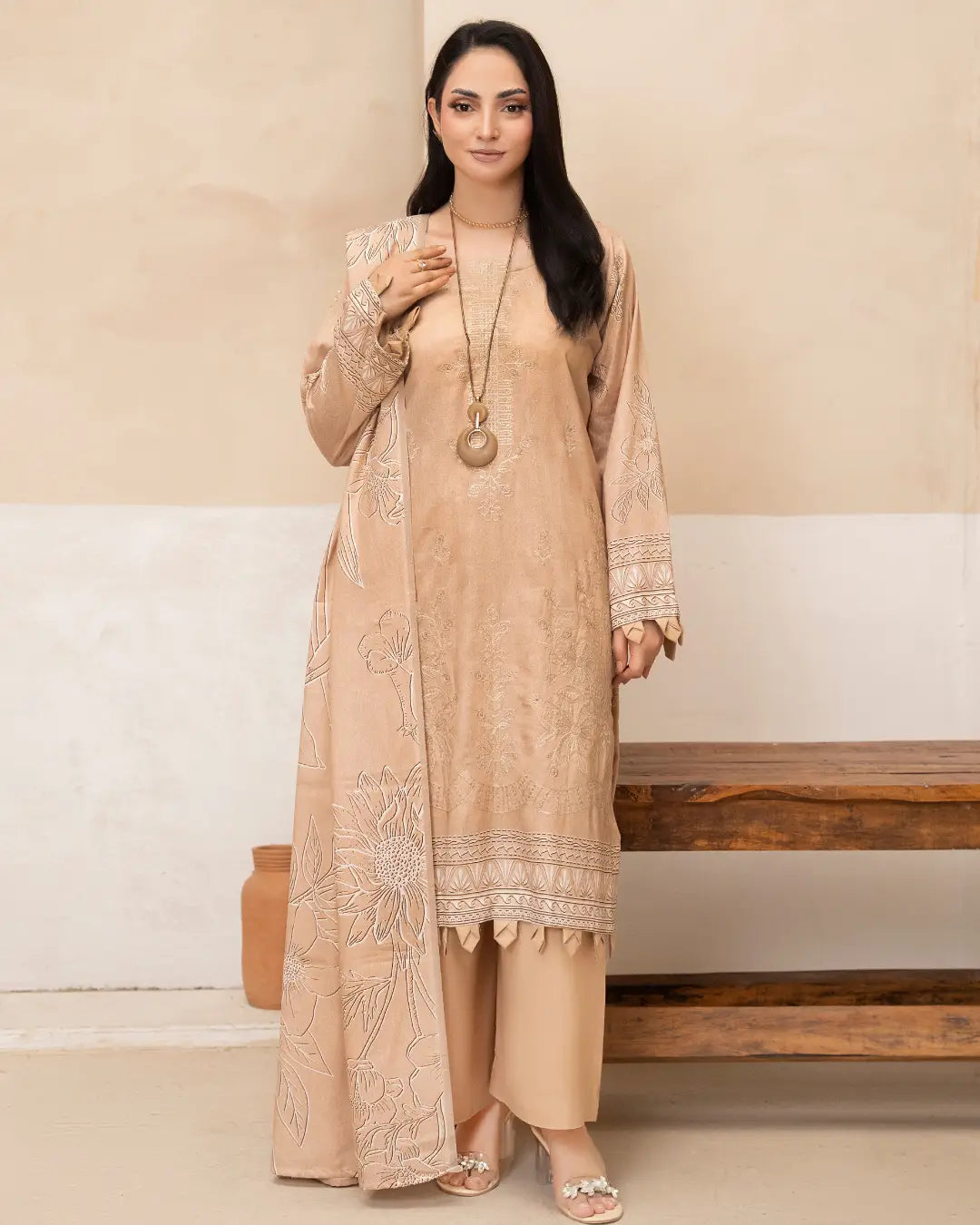 Azura Karandi Embroided 3-Piece