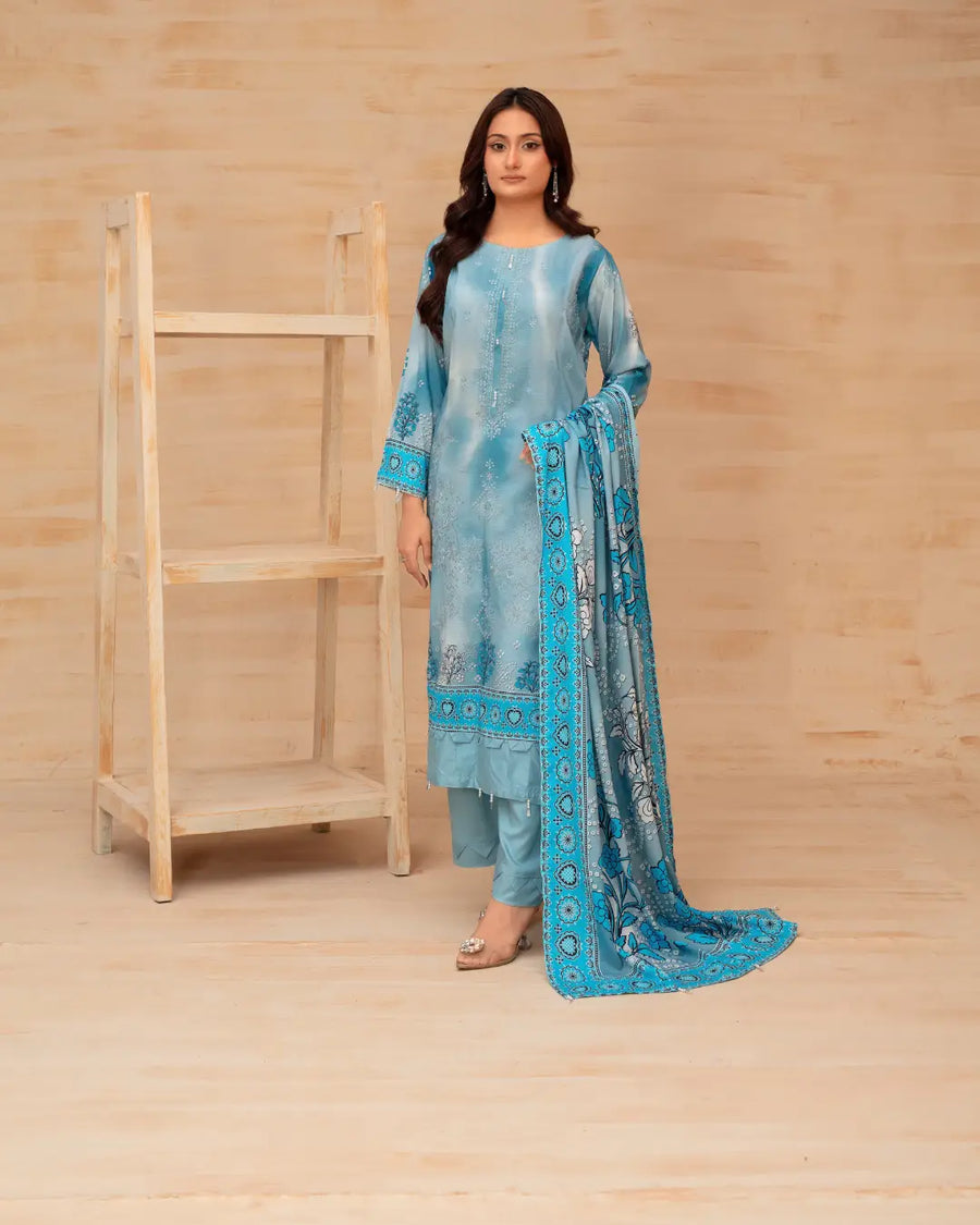 Batik Embroidered 3-Piece