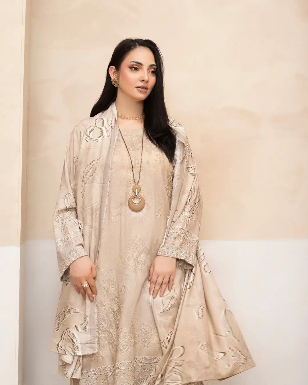 Azura Karandi Embroided 3-Piece