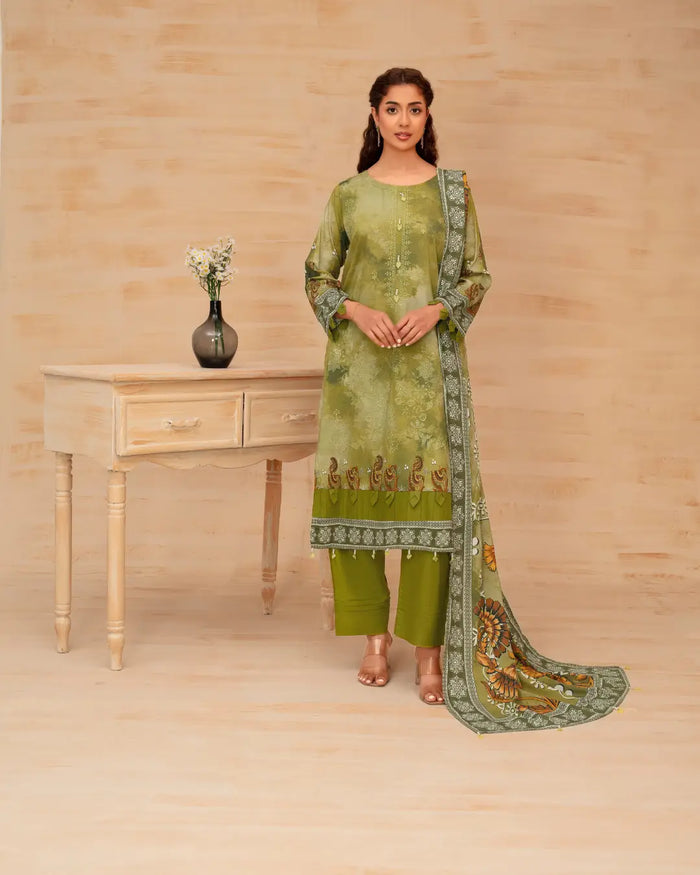 Batik Embroidered 3-Piece
