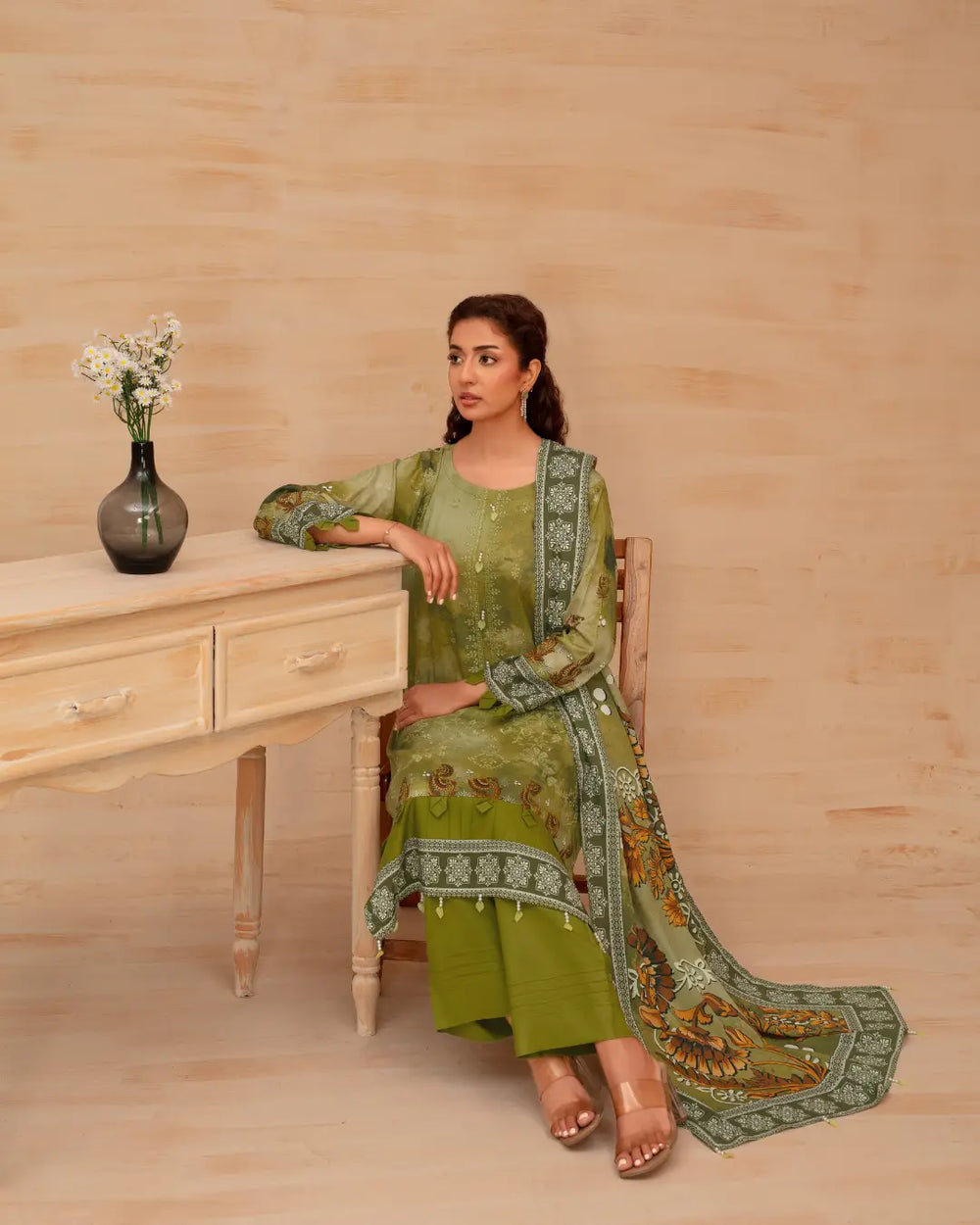 Batik Embroidered 3-Piece