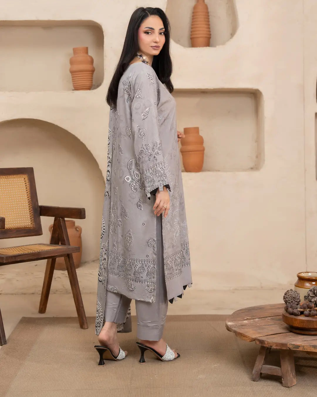 Azura Karandi Embroided 3-Piece