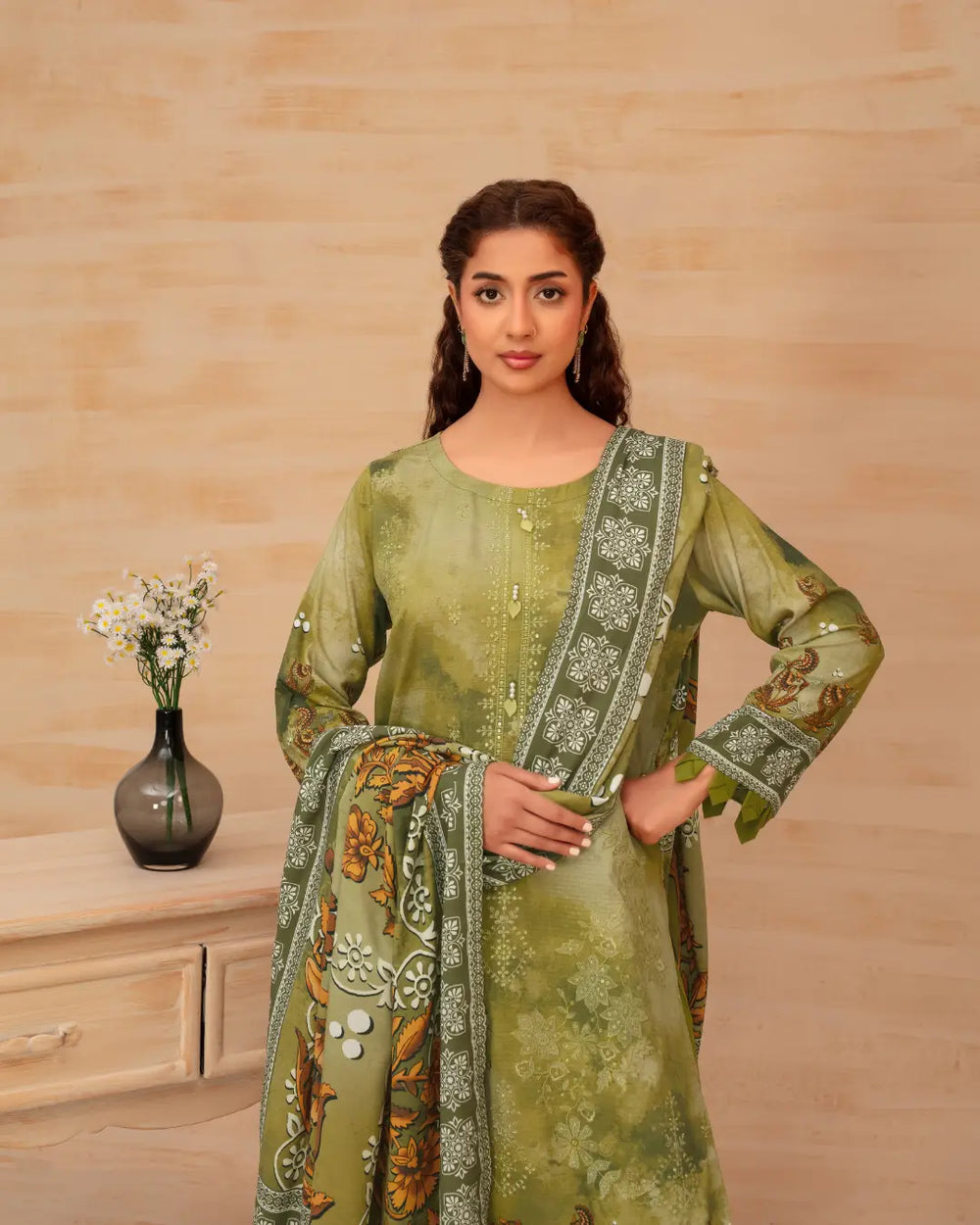 Batik Embroidered 3-Piece