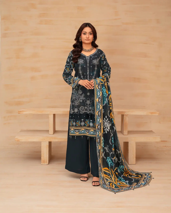 Batik Embroidered 3-Piece
