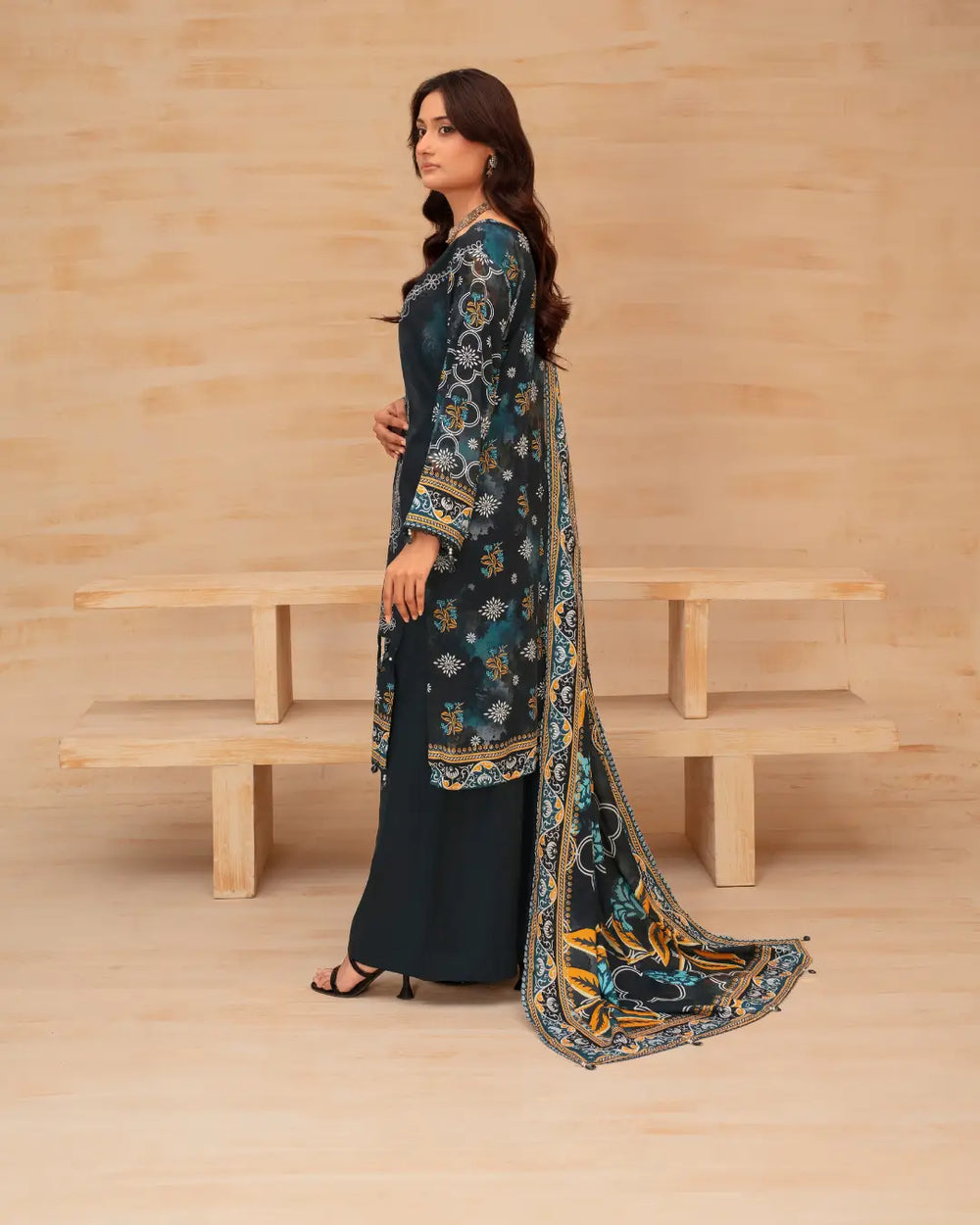 Batik Embroidered 3-Piece