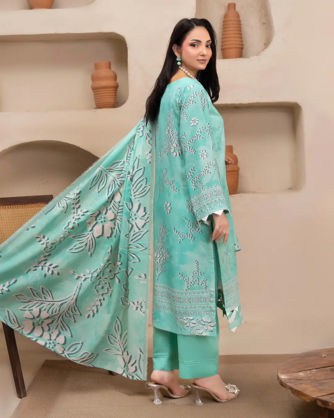 Azura Karandi Embroided 3-Piece
