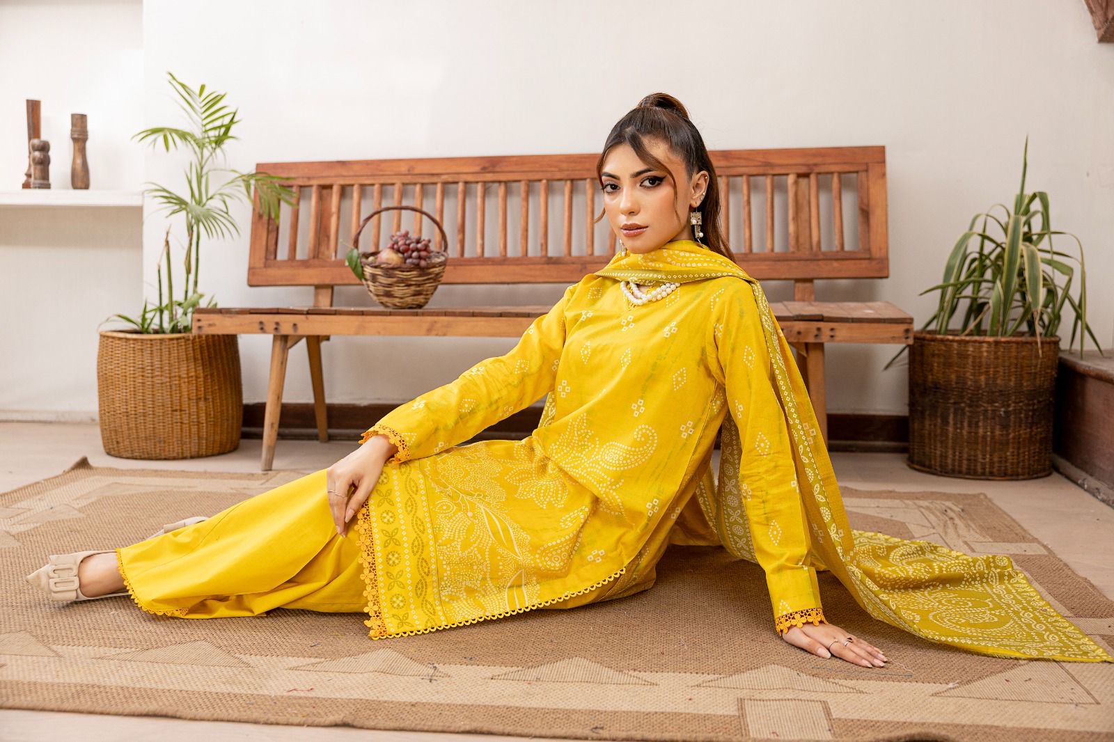 3 PIECE - EMBROIDERED LAWN SUIT