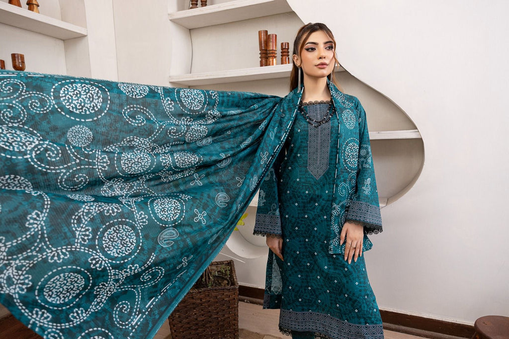 3 PIECE - EMBROIDERED LAWN SUIT