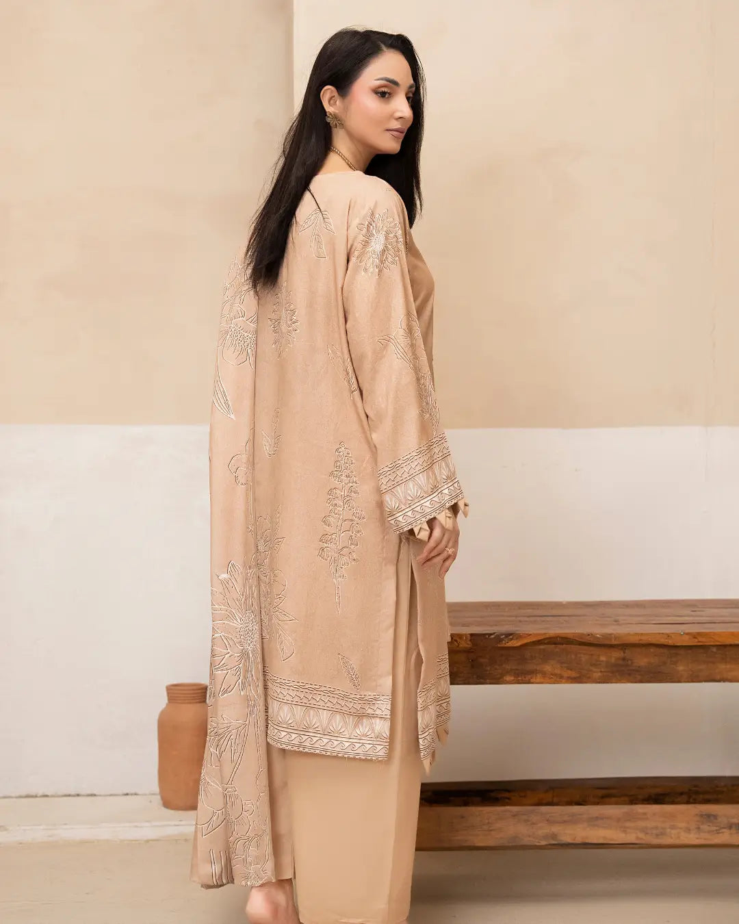 Azura Karandi Embroided 3-Piece