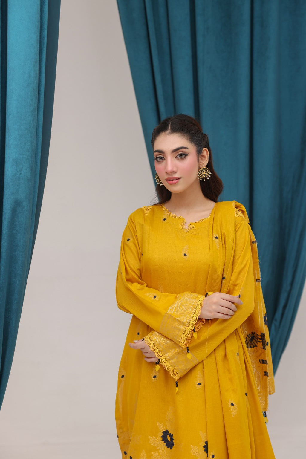 3 PIECE - JACQUARD LAWN SUIT